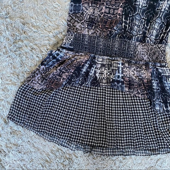 NWT Ramy Brook Monae Printed Popover Dress Mini - Picture 3 of 9